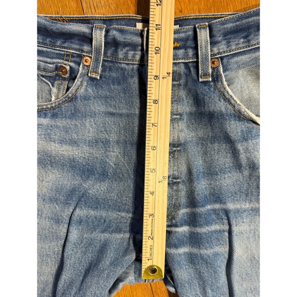Levi's 501 Jeans Mens 32x32 (30x29) Blue Denim Button Fly Straight Leg 2000s Y2K - Picture 5 of 12